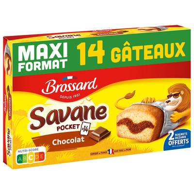 Savane Pocket chocolat x14, 420g