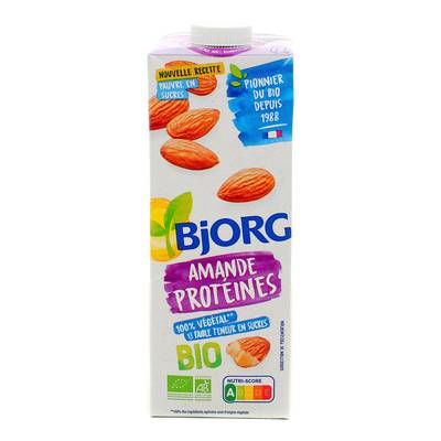 Bjorg Lait d'Amande Protéines Boisson Végétale Bio, 1L
