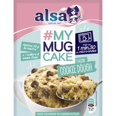 Alsa Préparation cake cookie en cup, 70g