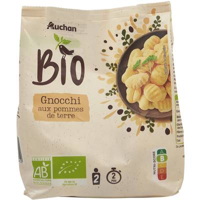 Auchan BIO Gnocchi aux Flocons Bio de Pomme de Terre, 300g