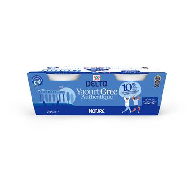Delta Yaourt Grec 10% matière grasse, 2x150g