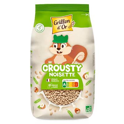 Grillon Or Céréale Crousty Noisette Bio, 375g