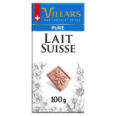 Villars Tablette Chocolat au Lait, 100g