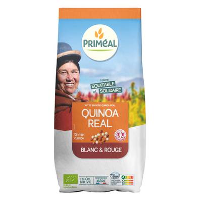 Priméal Duo de Quinoa Blanc et Rouge, bio, 500g