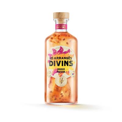Les Arrangés Divins Rhum arrangé passion ananas 25°, 70cl