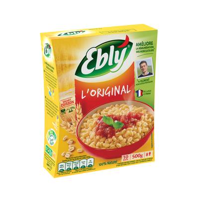 Ebly Blé Nature Sachet Cuisson 4x125g, 500g