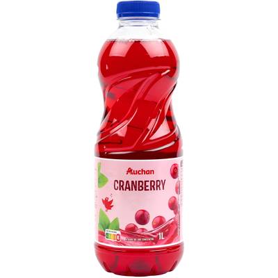 Auchan Boisson au jus de cranberry, 1L
