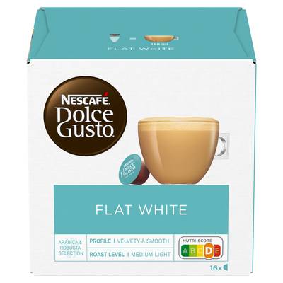 Nescafe Dolce Gusto Capsules Flat White, 16 capsules