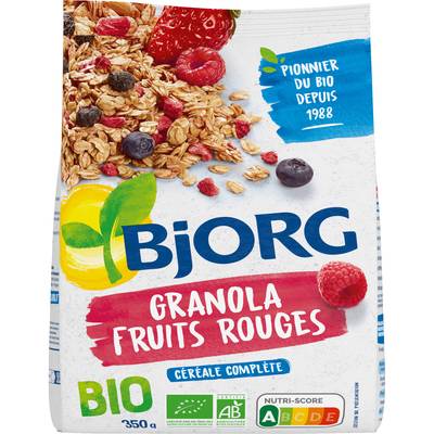 Bjorg Granola Fruits Rouges bio, 350g