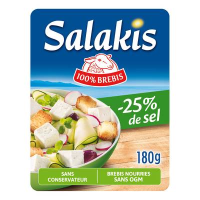 Salakis Fromage de brebis allégé en sel, 180g