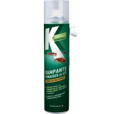 K  Insecticide rampants punaises de lit Terre de Diatomée, 400ml
