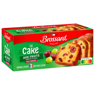 Brossard Cake aux fruits, la pièce de 350g, 300g