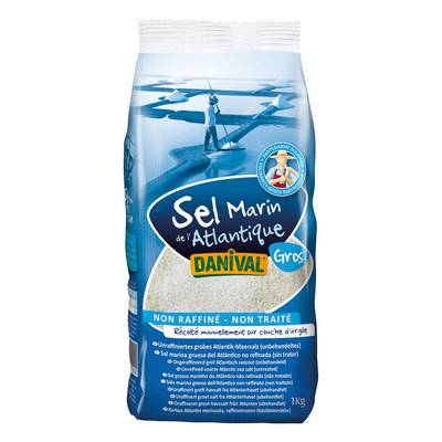 Danival Sel naturel gros de l'Atlantique, 1kg