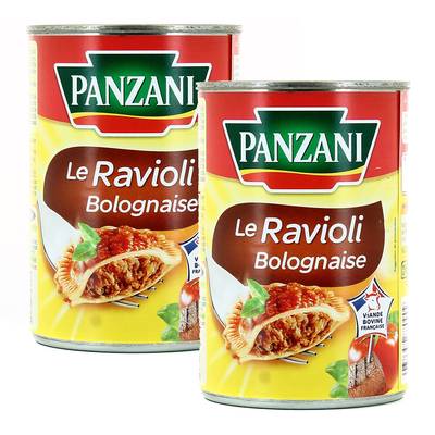 Panzani Le Ravioli Bolognaise, Lot de 2x400g