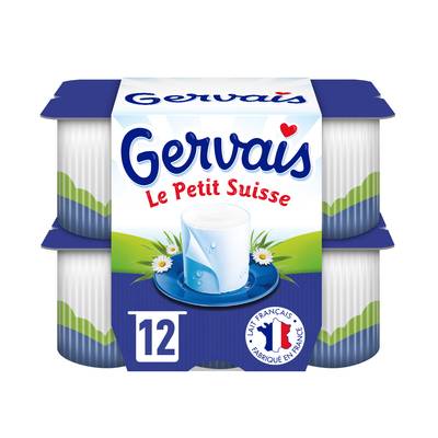 Gervais Petits suisses nature 9.2 mg, 12x60g
