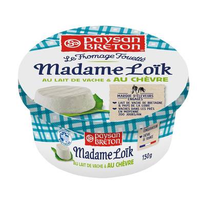 Paysan Breton Fromage fouetté Madame Loïc lait de chèvre et vache, 150g