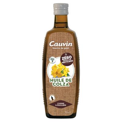 Cauvin Huile de Colza Zéro Résidus de Pesticides, 75cl