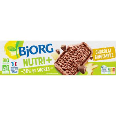 Bjorg Biscuits Chocolat Gingembre Nutri+ Bio, 130g