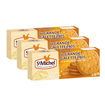 St Michel La grande galette 1905 au sel de Guérande x9, 3x150g