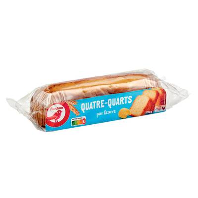 Auchan Quatre-quart pur beurre, 500g