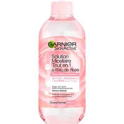 Garnier SkinActive  Micellaire Eau de Rose Tout en 1 Peaux Ternes, 400ml