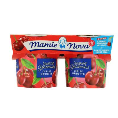 Mamie Nova Gourmand cerise, 2x150g