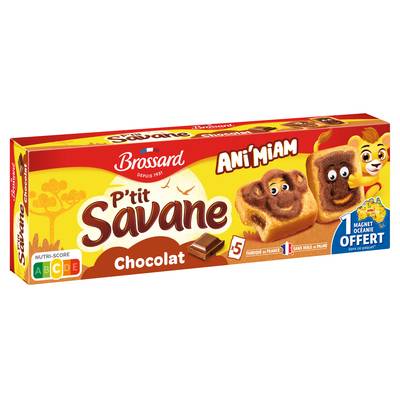 Savane P'tit Savane rigolo Chocolat x5, 5x30g