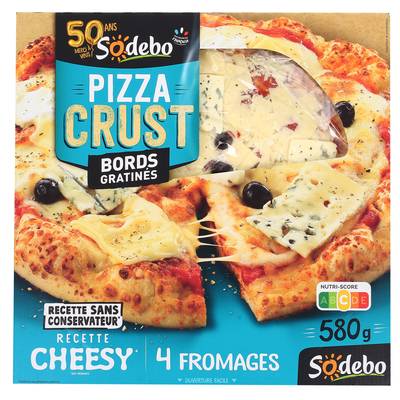 Sodebo Pizza Crust 4 fromages, 580g