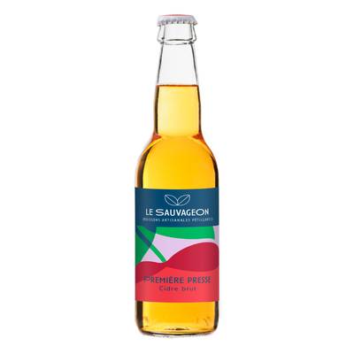 Le Sauvageon Cidre brut première presse 5° Bio, 33cl
