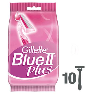 Gillette Venus Rasoirs jetables blue II plus, 10 pièces