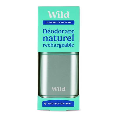 Wild Déodorant en stick rechargable coton frais, 40g