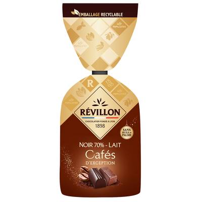 Révillon Papillottes au Chocolat Noir et au Lait saveur Café, 340g