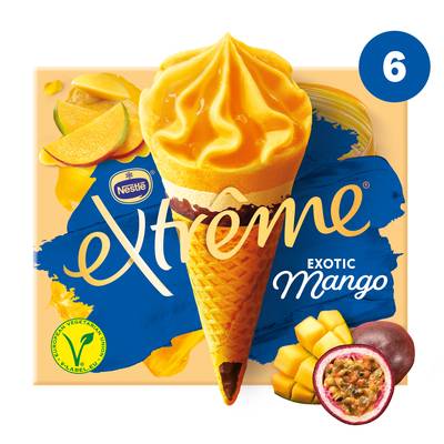 Extrême Cônes exotique mangue, 6 cônes - 426g