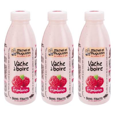 Michel et Augustin Yaourt à Boire Framboise, 3x500ml