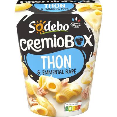 Sodebo Crémio Box Thon & Emmental Râpé, 280g