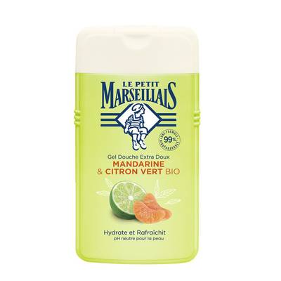 Le Petit Marseillais Gel Douche Extra Doux - Mandarine & Citron Vert Bio, 250ml