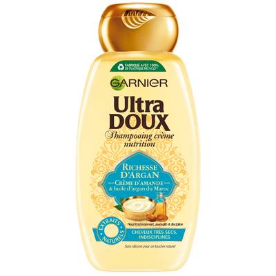 Garnier - Ultra Doux Shampooing crème nutrition richesse d'Argan, 250ml