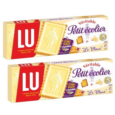 Lu Petit écolier chocolat blanc, 2x150g