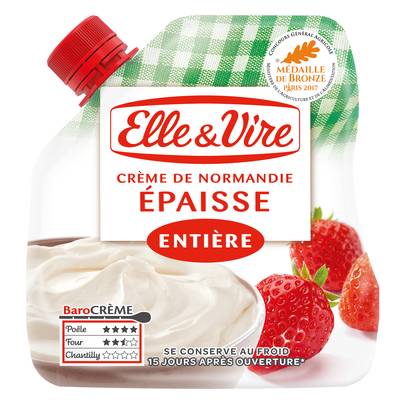 Elle&Vire Crème Fraiche 30% Mg Epaisse, 33cl
