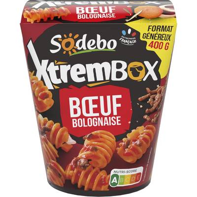 Sodebo Xtrem Box Boeuf Bolognaise, 400g