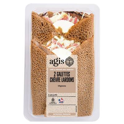 Agis Galettes Chevre Lardon, 2x150g