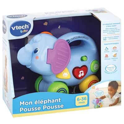 3417765136054 - Vtech - Mon éléphant pousse pousse