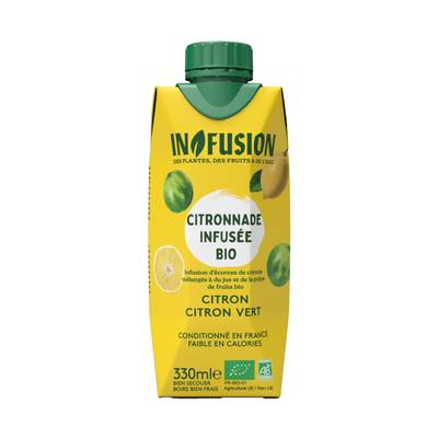 Infusion Citronnade infusée citron citron vert BIO, 330ml