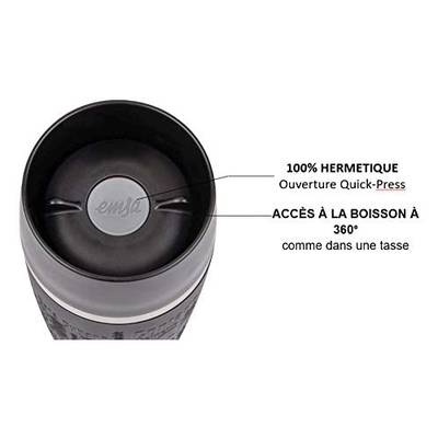 4009049526454 - Emsa - Gobelet isotherme waves Noir
