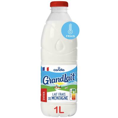Candia Lait frais de montagne entier Grandlait, 1l