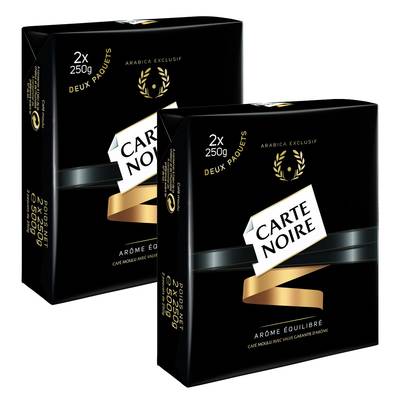 Carte Noire Café moulu, 2 paquets de 2x250g