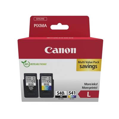 Canon Cartouche d'encre Noir, Cyan, Magenta, Jaune - PG 540 + CL 541