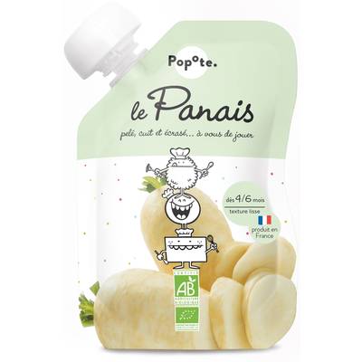Popote Panais Bio Gourde Bébé Dès 4/6 mois, 120g