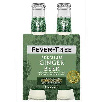 Fever Tree Ginger beer (bouteille en verre), 4x20cl
