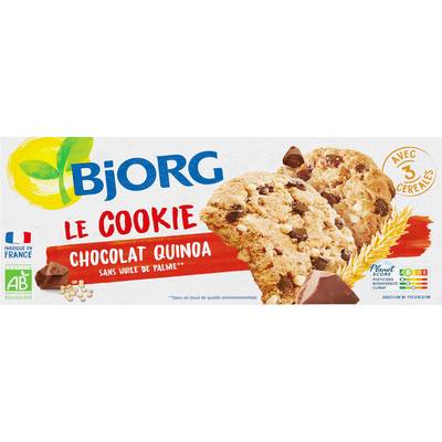Bjorg Biscuits Cookies quinoa pépites de chocolat Bio, 175g